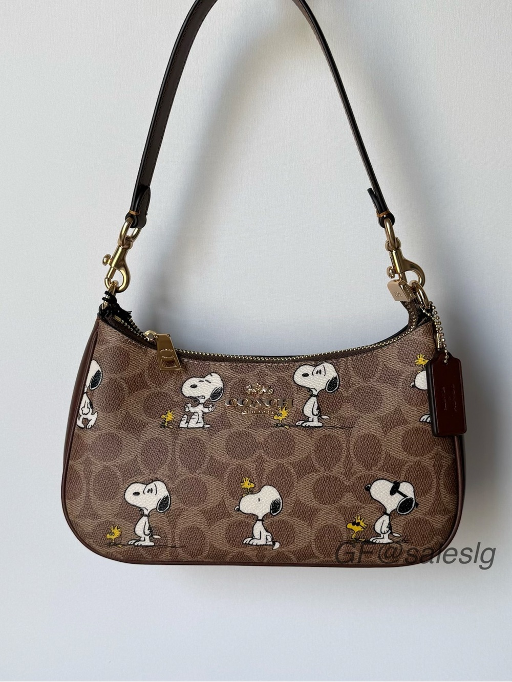 Coach x Peanuts Teri Shoulder Bag CBJ88 | Snoopy Signature Canvas | NWT